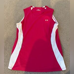 Under Armour Pink and White Athletic Tank